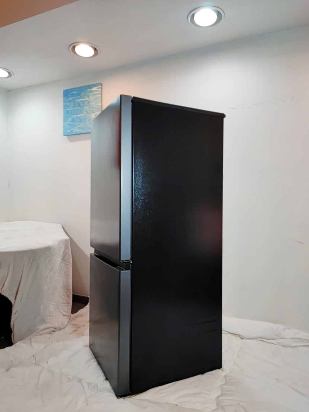 AQUA AQR-20P(DS) 200L 2-Door Refrigerator with Bottom Freezer Drawers (Dark Finish)