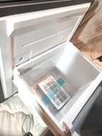 AQUA AQR-20P(DS) 200L 2-Door Refrigerator with Bottom Freezer Drawers (Dark Finish)