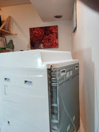 2023 SHARP ES-W113-SL Front Load Washer Dryer (11kg/6kg) | Auto Detergent + Plasmacluster | Left-Hinge Used / Good Condition