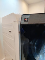 2023 SHARP ES-W113-SL Front Load Washer Dryer (11kg/6kg) | Auto Detergent + Plasmacluster | Left-Hinge Used / Good Condition