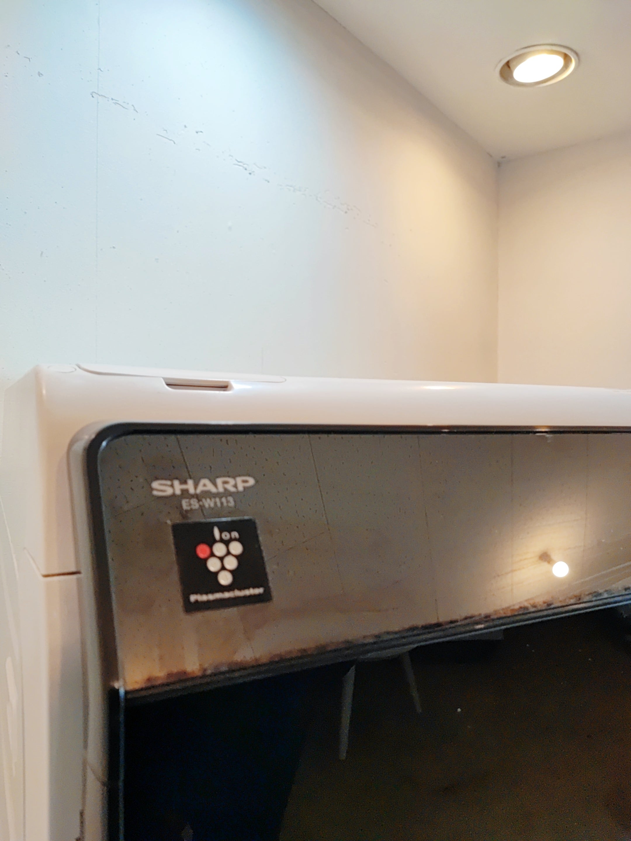 2023 SHARP ES-W113-SL Front Load Washer Dryer (11kg/6kg) | Auto Detergent + Plasmacluster | Left-Hinge Used / Good Condition